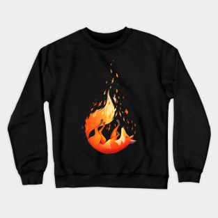 Falling Fox Crewneck Sweatshirt